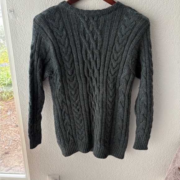 Vintage WoolOvers Cable Knit Cardigan – Irish Fisherman Style – Size Medium - Picture 2 of 5